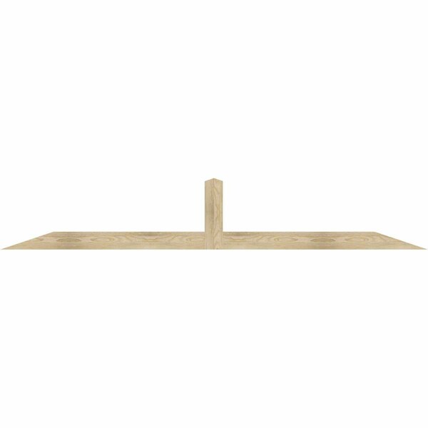 Ekena Millwork Portland Rough Sawn Timber Gable Bracket, Douglas Fir, 96"W x 16"H x 2"D x 4"F, 4/12 Pitch GBW096X16X0204POR00RDF - main